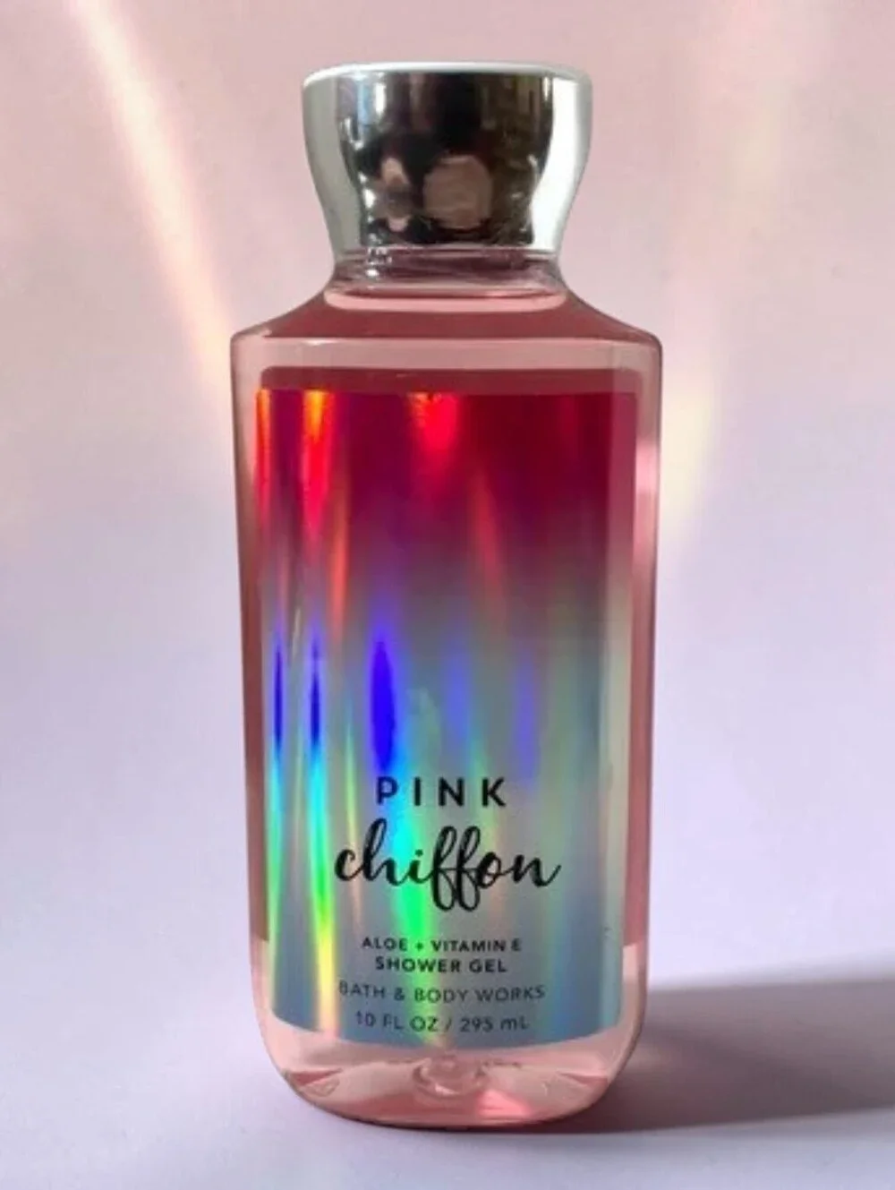 New Sealed Bath & Body Works Pink Chiffon Shower Gel 10 oz Discontinued
